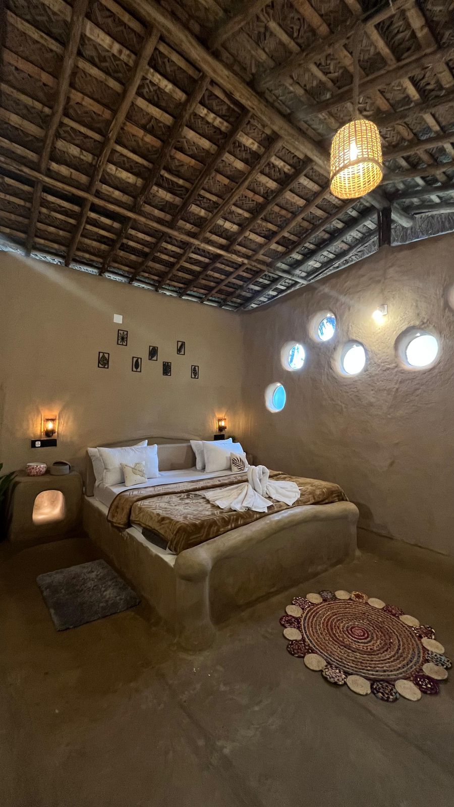 Classic mud cottage verandah